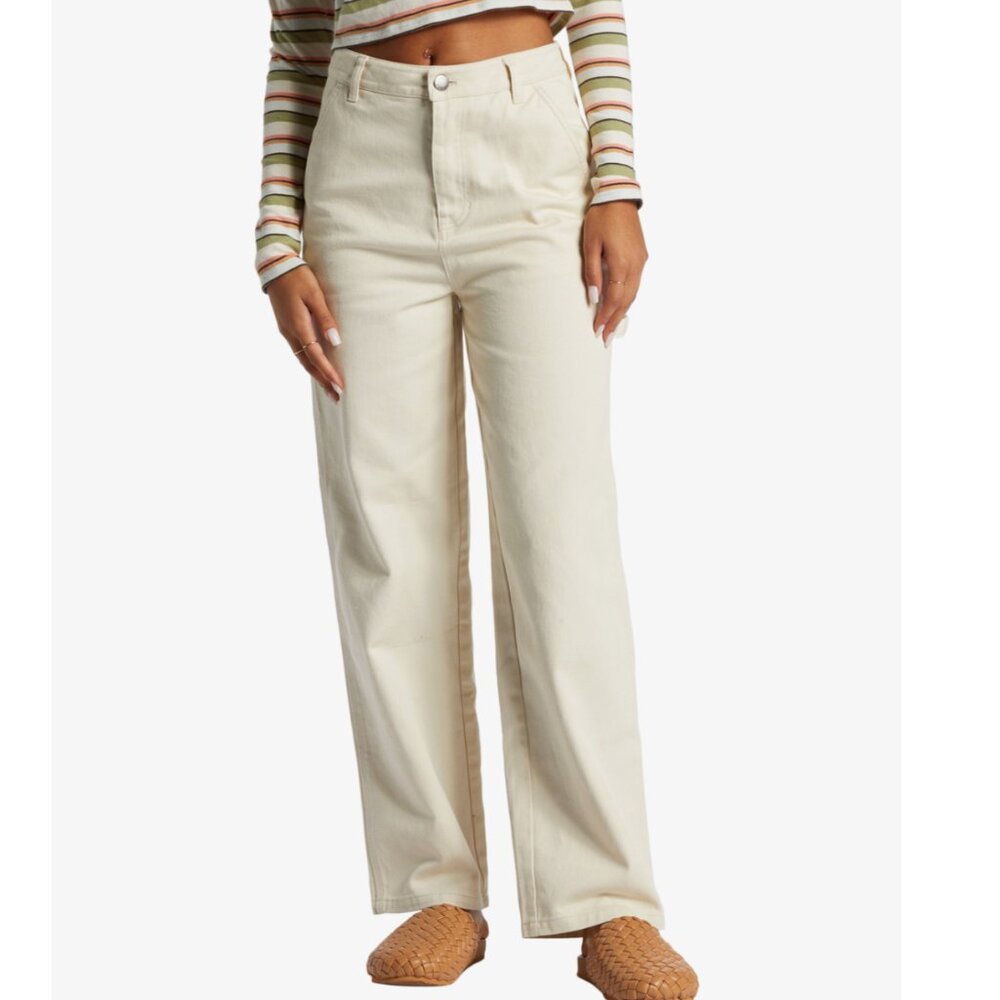 NEW Billabong Collet Carpenter Denim in Cream, Size 27 - Picture 2 of 11